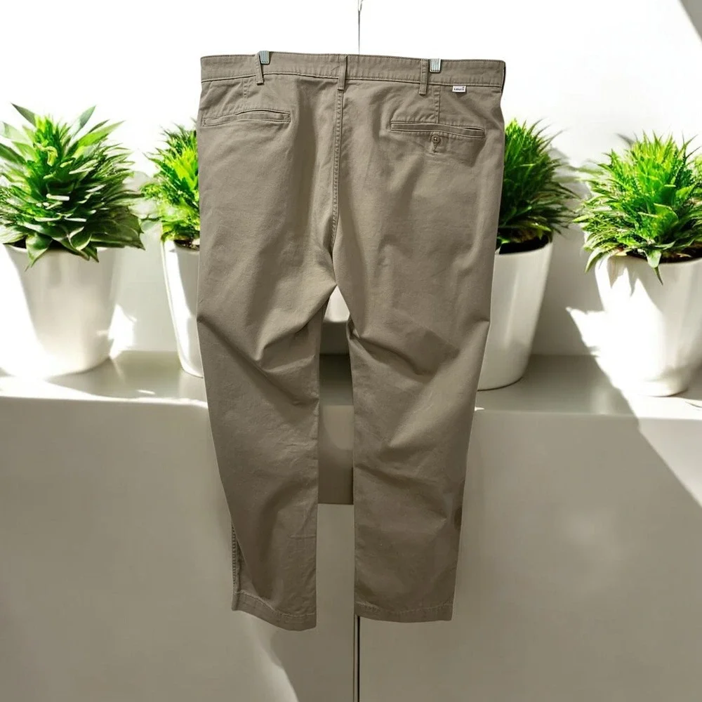 Levi's Mens‎ Chinos Casual Pants Straight Leg Khaki Beige W40 L32